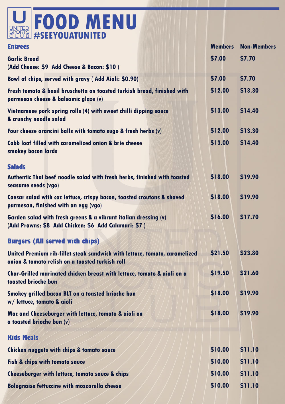 Menu Preview